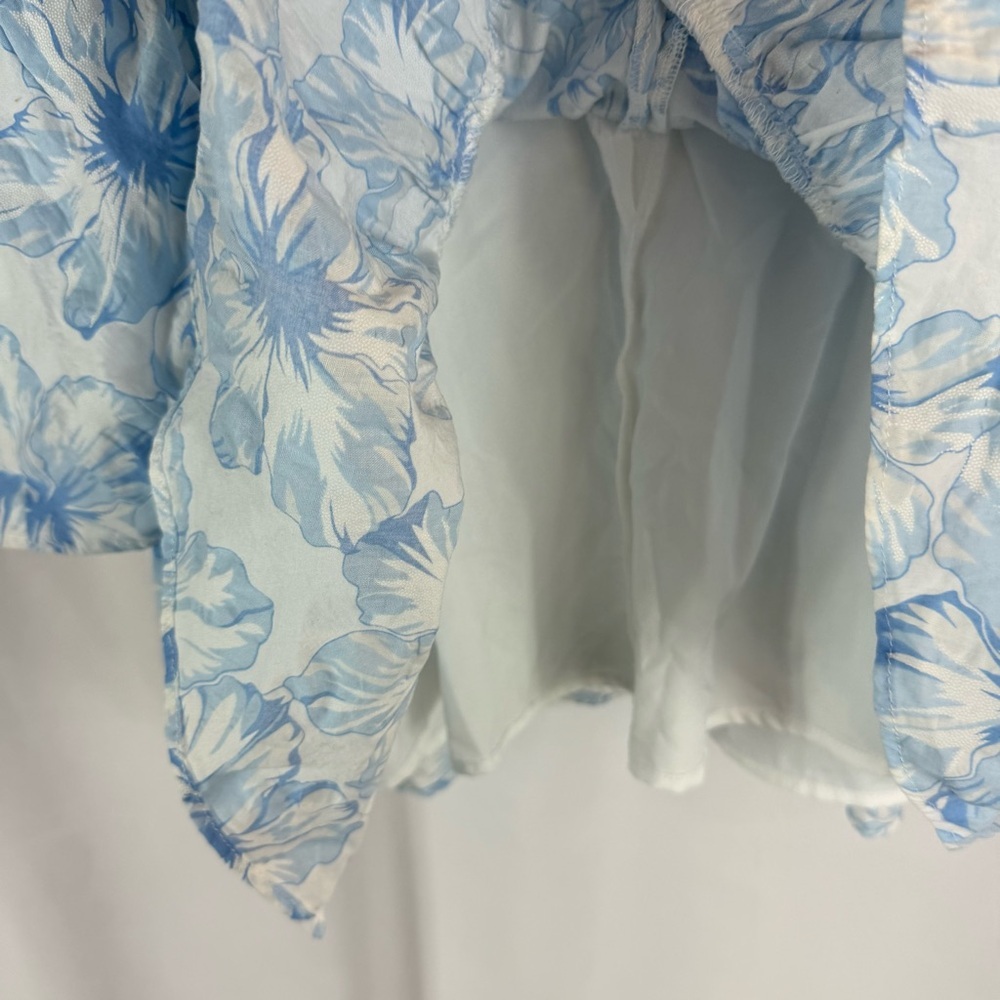 HELLO MOLLY LADYLIKE ETIQUETTE MINI DRESS floral white, light blue Size: M - Picture 16 of 17